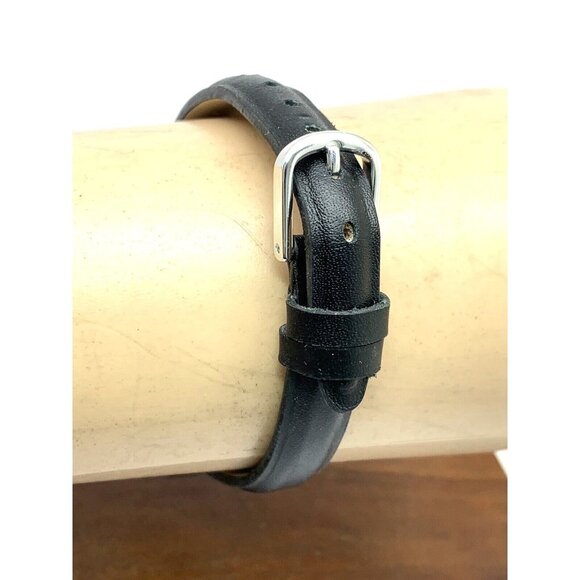 Timex Women's Watch T2N525 Quartz Indiglo Black Dial Leather Strap 25mm - Picture 11 of 13